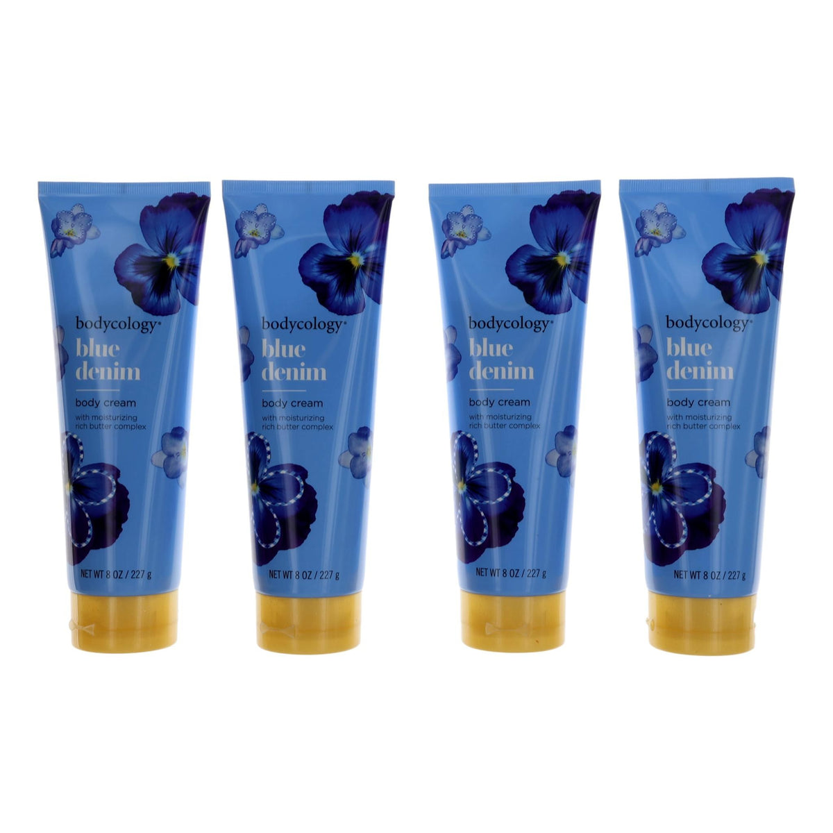 Blue Denim by Bodycology, 4 Pack 8oz Moisturizing Body Cream women