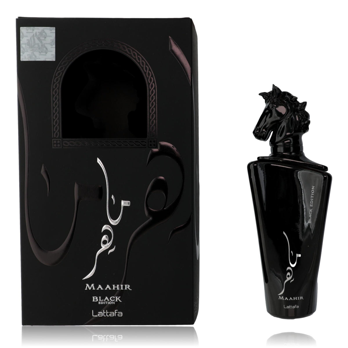 Maahir Black Edition by Lattafa, 3.4 oz EDP Spray for Unisex