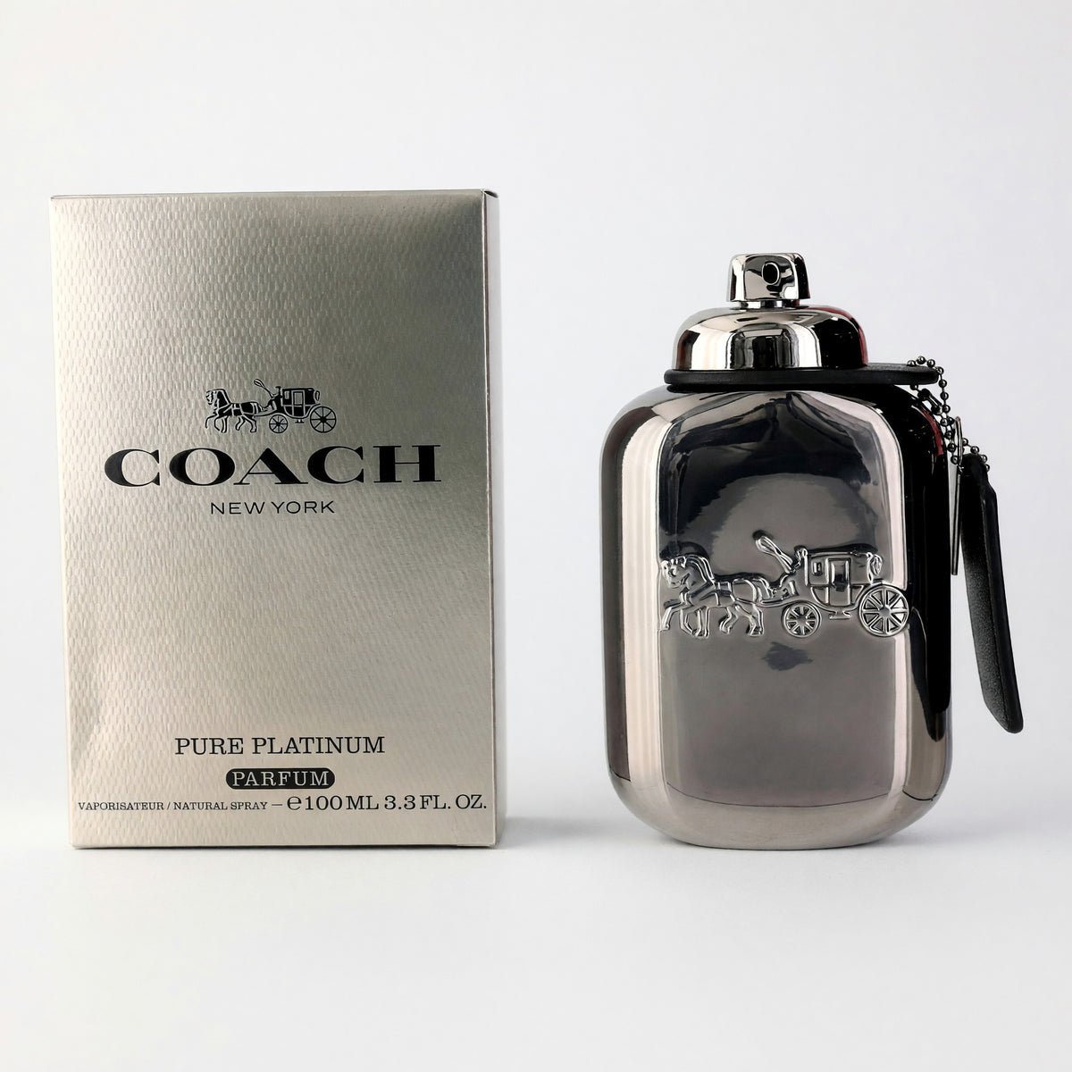 Coach Pure Platinum by Coach, 3.3 oz Parfum Spray for Men