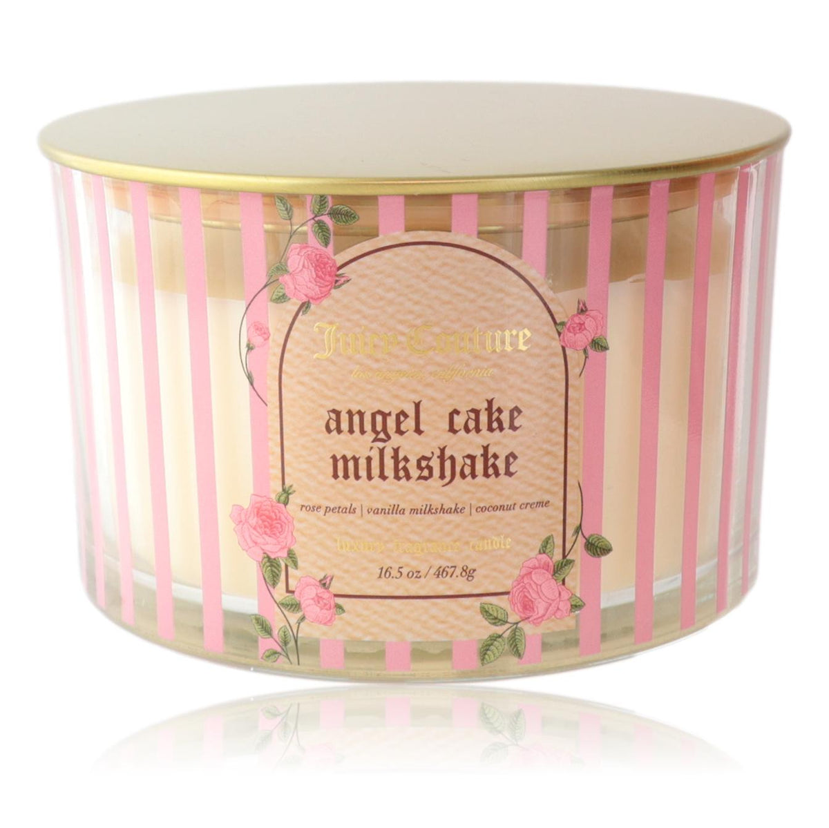 Juicy Couture 16.5oz Soy Wax Blend 3 Wick Candle - Angel Cake Milkshake