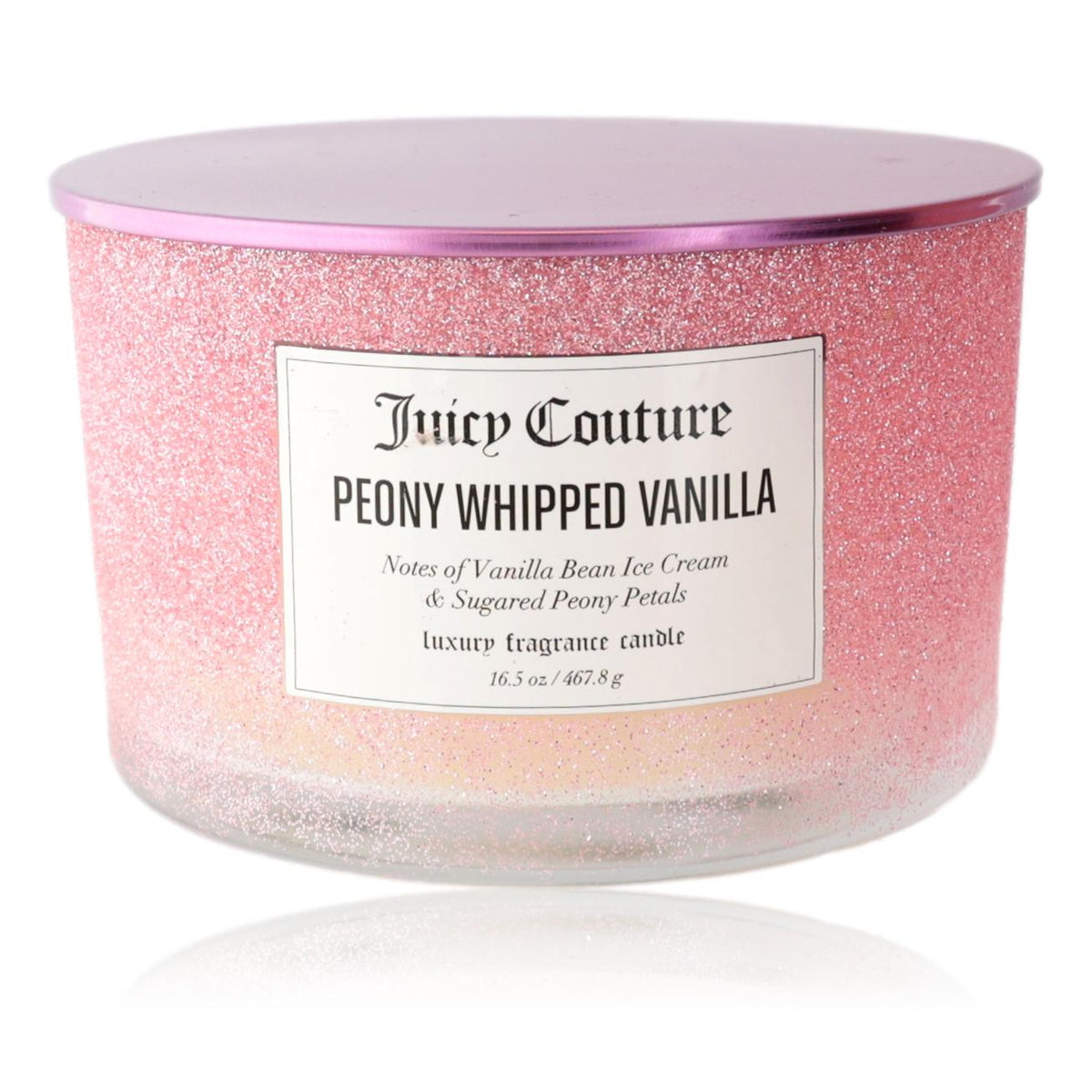 Juicy Couture 16.5oz Soy Wax Blend 3 Wick Candle - Peony Whipped Vanilla