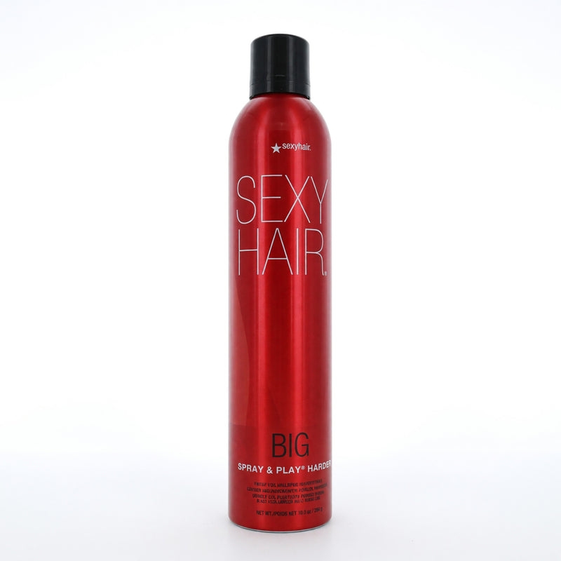 Big Spray & Play Harder by Sexy Hair, 10 oz Firm Hairspray